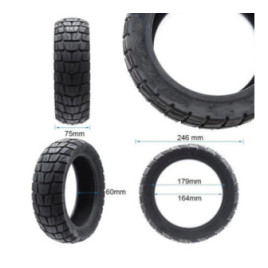 Безкамерна външна офроуд гума за тротинетка 10x2.75-6.5