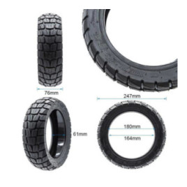 Безкамерна външна офроуд гума за тротинетка 10x2.75-6.5 | Гел