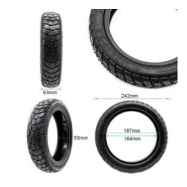 Безкамерна външна офроуд гума за тротинетка 10X2.50-6,5 / B50 | Гел