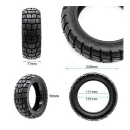 Безкамерна външна офроуд гума за тротинетка 255X80 - 10x3-6 | Гел
