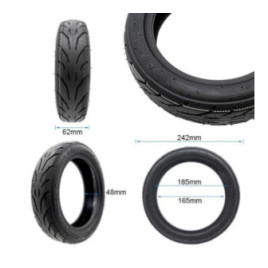 Безкамерна външна гума за тротинетка 10X2.5-6.5 | Гел