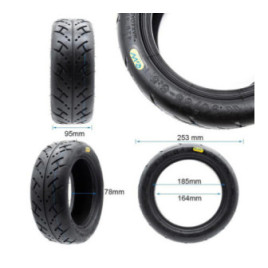 Безкамерна външна гума за тротинетка 90/65-6 | Гел