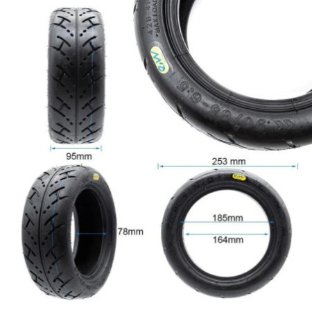 Безкамерна външна гума за тротинетка 90/65-6 | Гел