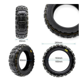 Безкамерна външна офроуд гума за тротинетка 90/65-6 | Гел