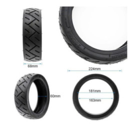 Безкамерна външна гума за тротинетка 250x64