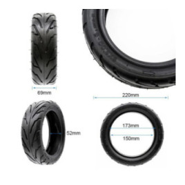 Безкамерна външна гума за тротинетка 9x3-6