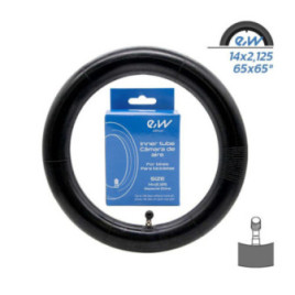 Вътрешна гума за велосипед 14X2.125 | Крив вентил 65x65