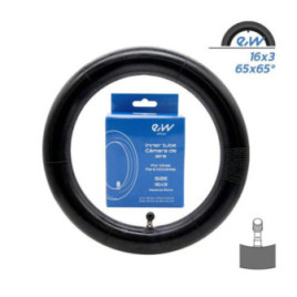 Вътрешна гума за велосипед 16x3 | Крив вентил 90x90