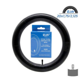 Вътрешна гума за велосипед 20x1.75/2.125 | Прав вентил