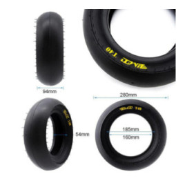 Безкамерна външна радиална гума E-Fire T40 (Слик) 90/65R6.5 | PMT