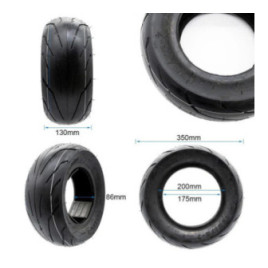 Безкамерна външна гума за тротинетка 135/75-7
