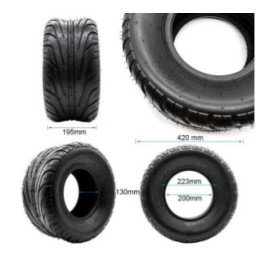 Безкамерна външна гума за скутер CityCoco 18x9.5-8 / 225/55-8